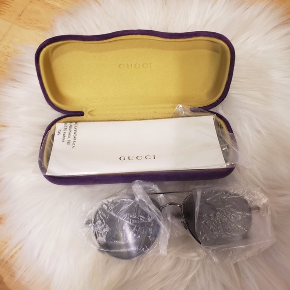 Authentic Gucci Aviators Gray - Picture 2 of 6